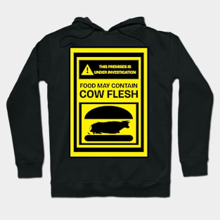 Mmmmm...Burgers! Food may contain Cow Flesh Funny Burger FOOD-6 Hoodie